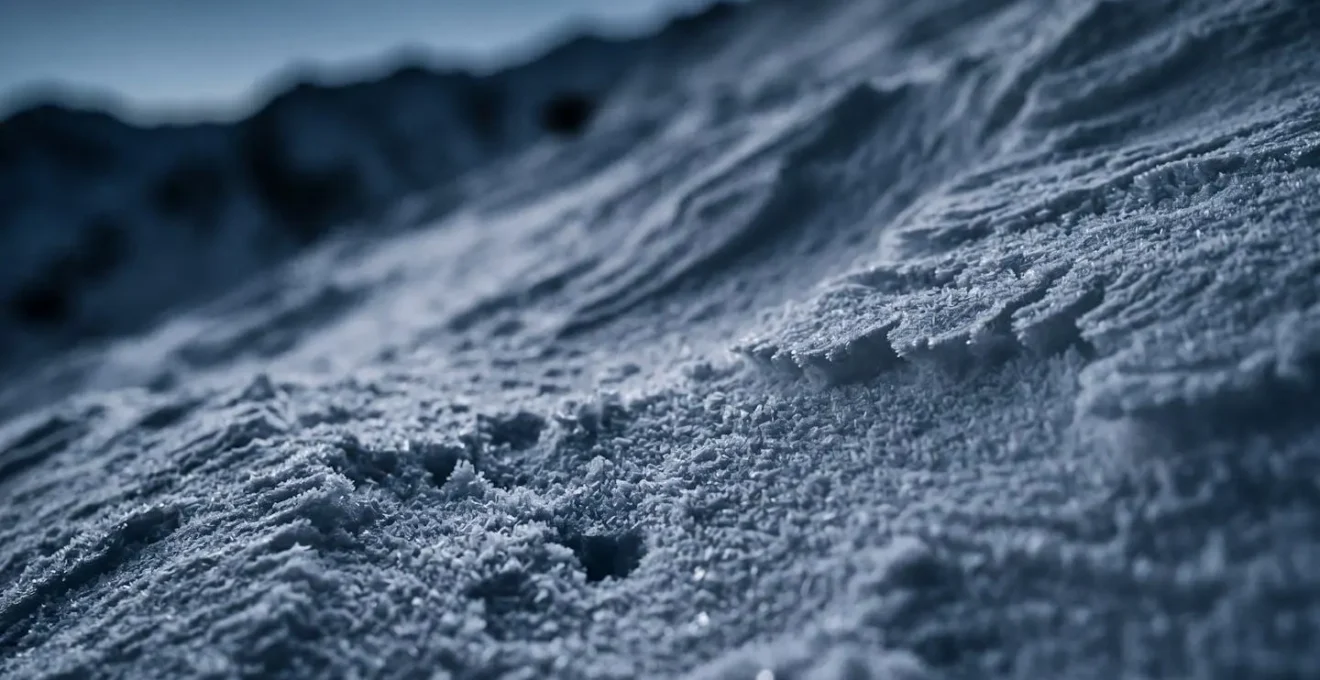 Analyse visuelle de l'inclinaison d'une pente de montagne avec repères naturels