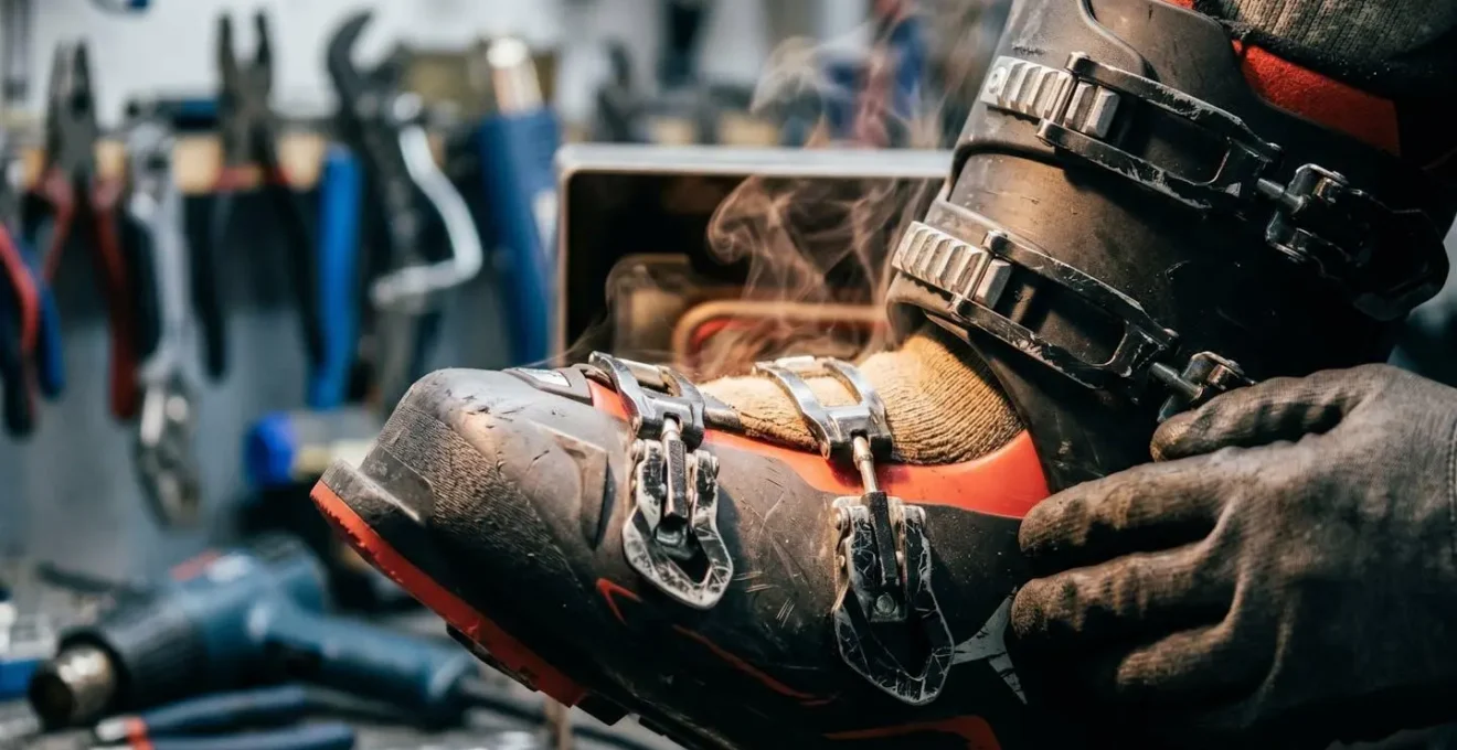 Processus de thermoformage d'une chaussure de ski avec mise en évidence des zones d'ajustement personnalisé